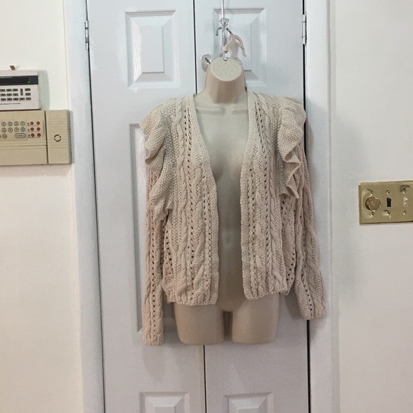 Universal Thread Womens Ruffle Cardigan NTW - Picture 2 of 8
